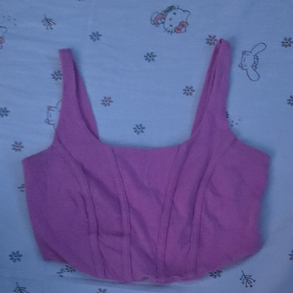 wild fable Magenta Cropped Tank Top